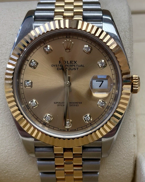 Rolex Datejust 41MM Champagne Dial Two-Tone Jubilee Bracelet (126333)
