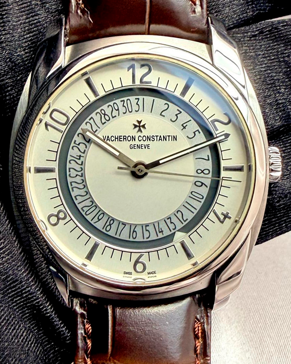 2016 Vacheron Constantin Quai De I'lle 41MM Silver Dial Leather Strap (4500S/000A-B195)