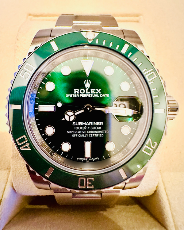 2018 Rolex Submariner Date "Hulk" 40MM Green Dial Oyster Bracelet (116610LV)