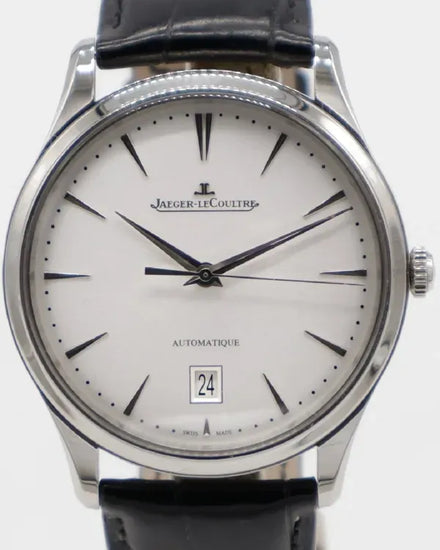 Jaeger-LeCoultre Master Ultra Thin Date 39MM Silver Dial Leather Strap (Q1238420)