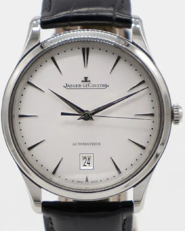 Jaeger-LeCoultre Master Ultra Thin Date 39MM Silver Dial Leather Strap (Q1238420)