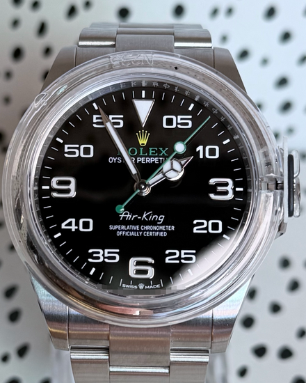 No Reserve - 2026 Rolex Air-King 40MM Black Dial Oyster Bracelet (126900)