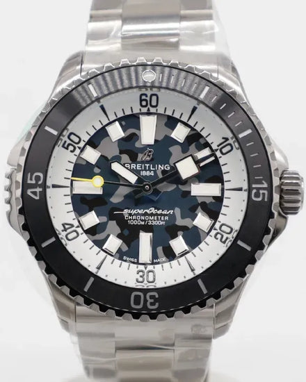 2026 Breitling Superocean 46MM Camo Dial Titanium Bracelet (E10379351B1E1)