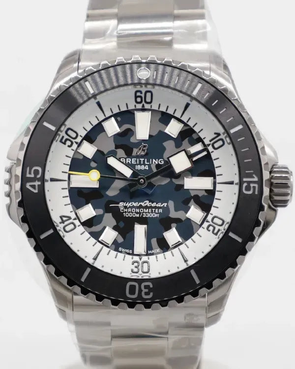2026 Breitling Superocean 46MM Camo Dial Titanium Bracelet (E10379351B1E1)