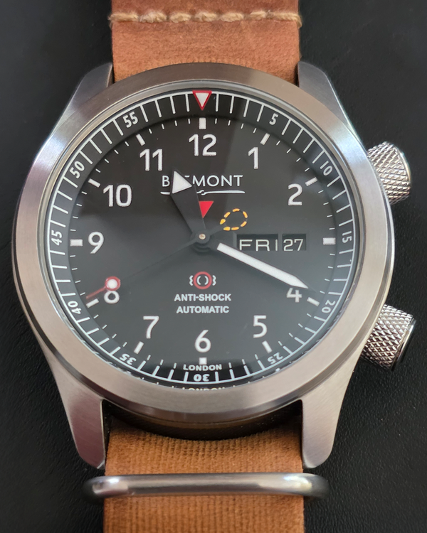 Bremont MB 43MM Black Dial Textile Strap (MBII-BK/OR)