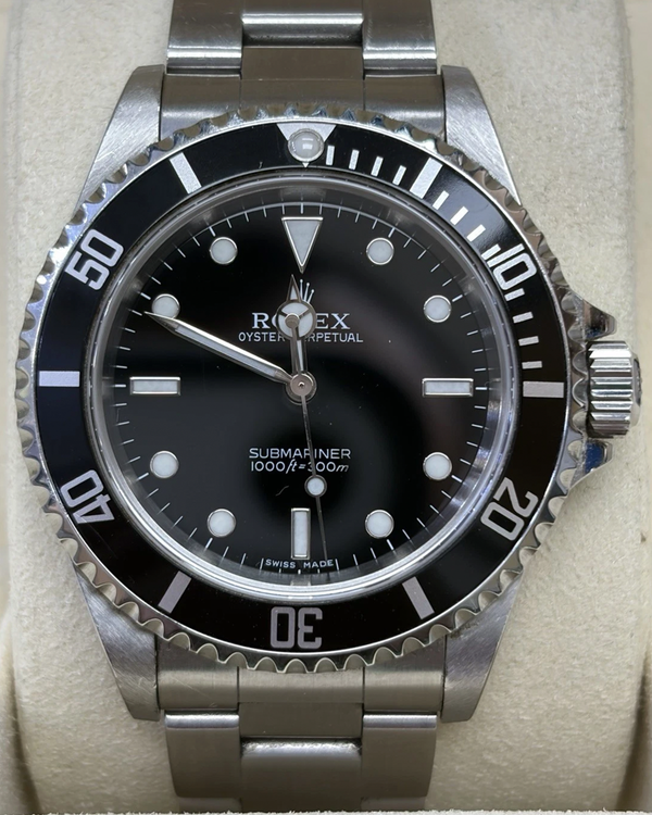 Rolex Submariner No-Date 40MM Black Dial Oyster Bracelet (14060)