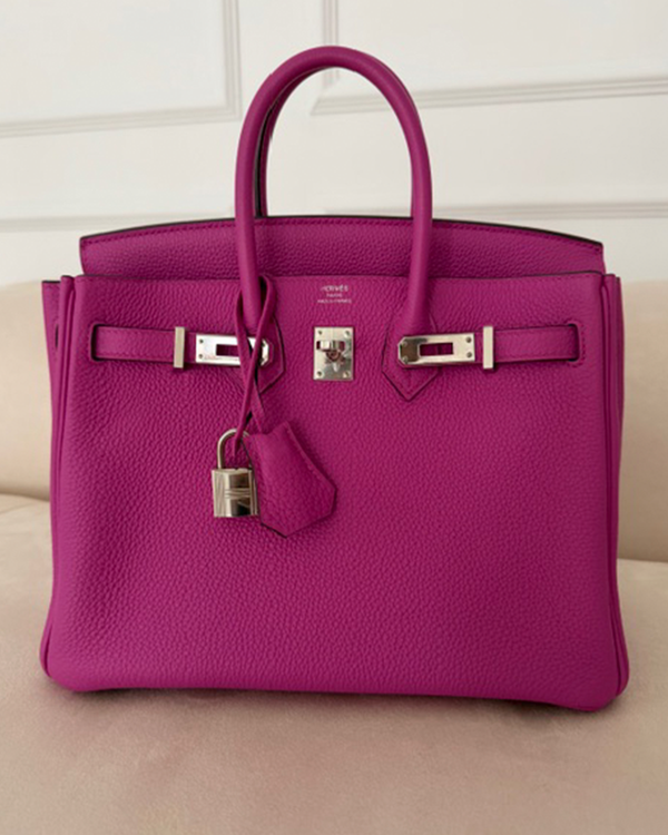 Hermès Birkin 7.8 x 9.8IN Leather Palladium Hardware Leather Strap (25)