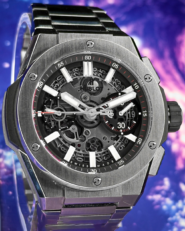 Hublot Big Bang Integrated Titanium 42MM Skeleton Dial Titanium Bracelet (451.NX.1170.NX)