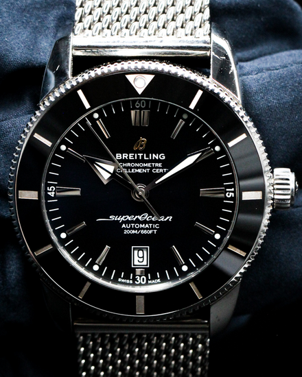 No Reserve - 2021 Breitling Superocean Heritage B20 46MM Black Dial Steel Bracelet (AB2020121B1A1)