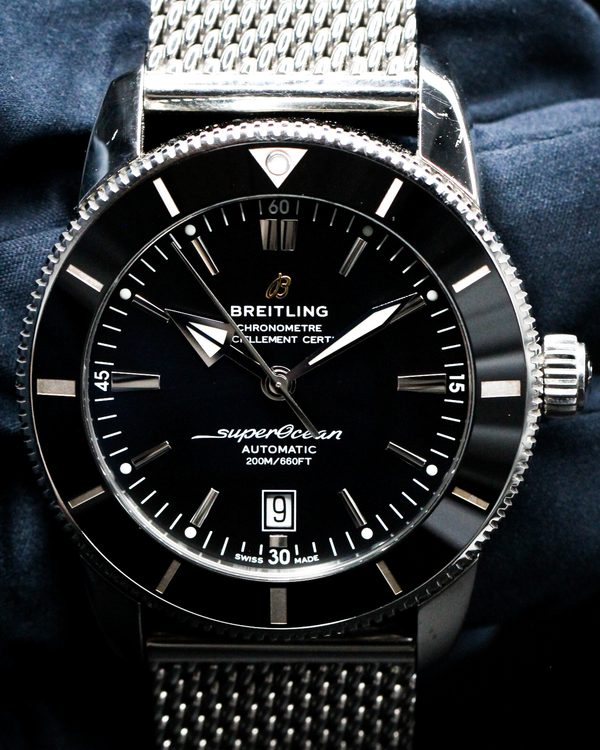 2021 Breitling Superocean Heritage B20 46MM Black Dial Steel Bracelet (AB2020121B1A1)