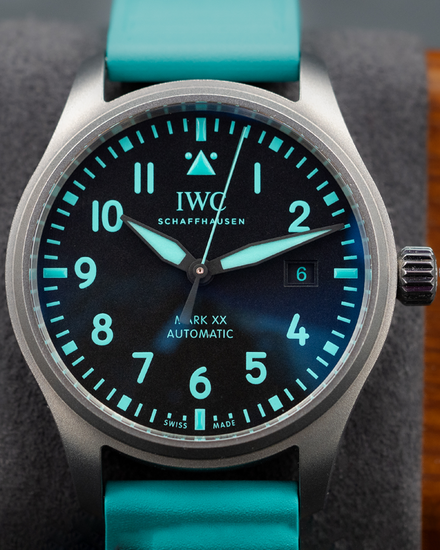 2025 IWC Schaffhausen Pilot Mark XX "Mercedes-AMG Petronas F1" 40MM Black Dial Rubber Strap (IW328210)
