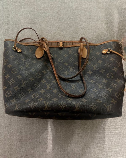 1994 Louis Vuitton Neverfull 12.2 x 11IN Leather Steel Hardware Leather Strap (SD1194)