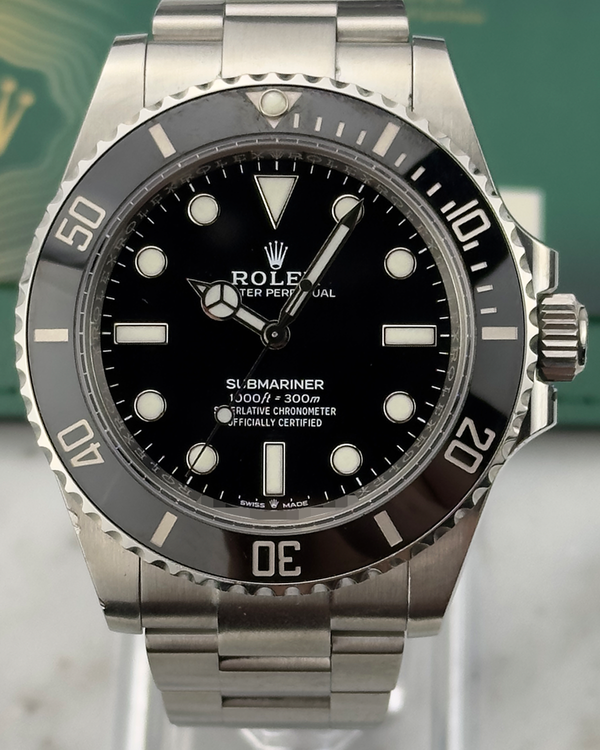 2022 Rolex Submariner No-Date 41MM Black Dial Oyster Bracelet (124060)