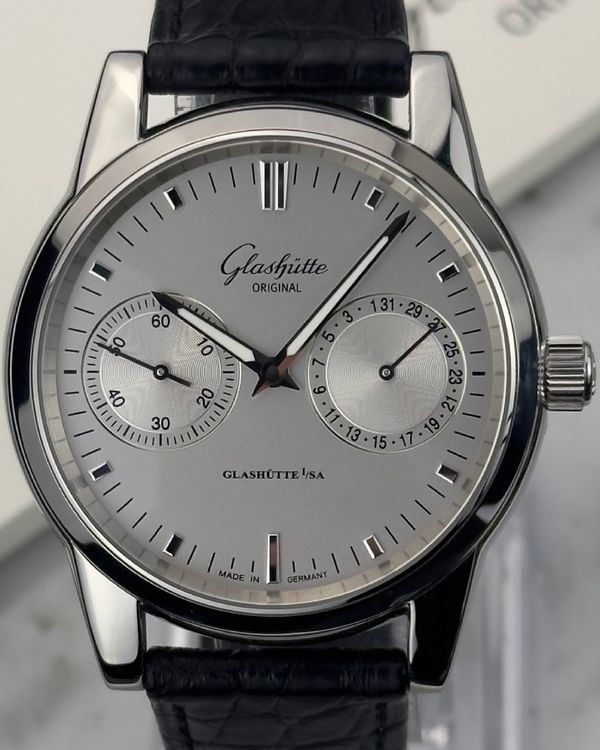 2023 Glashütte Original Senator 40MM Silver Dial Leather Strap (1-39-58-02-02-04)