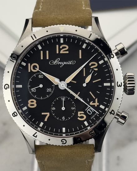 2026 Breguet Type XXI 42MM Black Dial Leather Strap (2067ST/92/3WU)