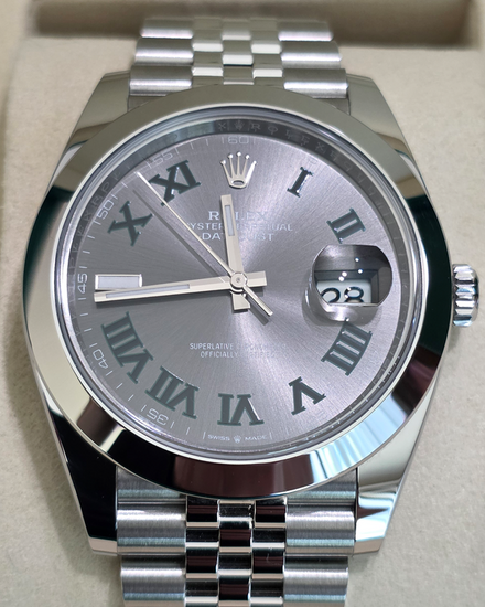 2026 Rolex Datejust "Wimbledon" 41MM Slate Dial Jubilee Bracelet (126300)