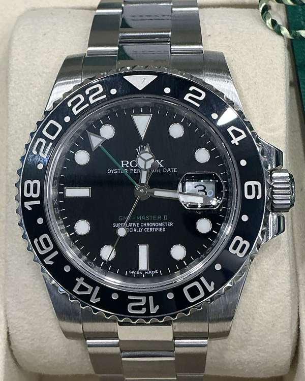 2016 Rolex GMT-Master II 40MM Black Dial Oyster Bracelet (116710LN)
