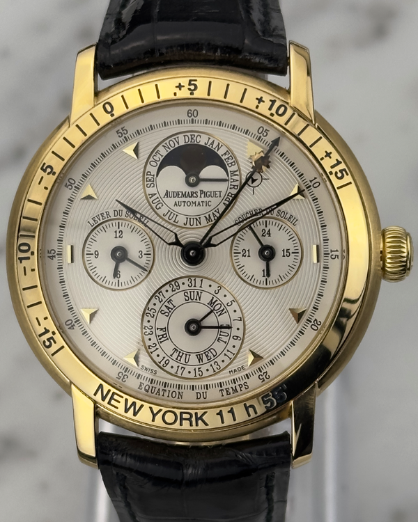 Audemars Piguet Jules "Equation of Time" 39MM White Dial Leather Strap (25934BA)