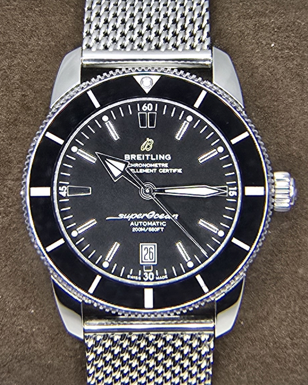 No Reserve - 2019 Breitling Superocean Heritage II 46MM Black Dial Steel Bracelet (AB2020)