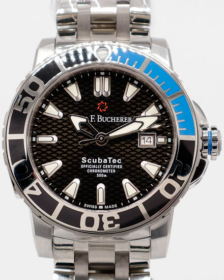 2026 Carl F. Bucherer Patravi ScubaTec 44.6MM Black Dial Steel Bracelet (00.10632.23.33.21)