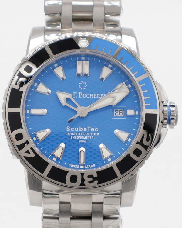 2026 Carl F. Bucherer Patravi ScubaTec "Batman" 44.6MM Blue Dial Steel Bracelet (00.10632.23.53.21)