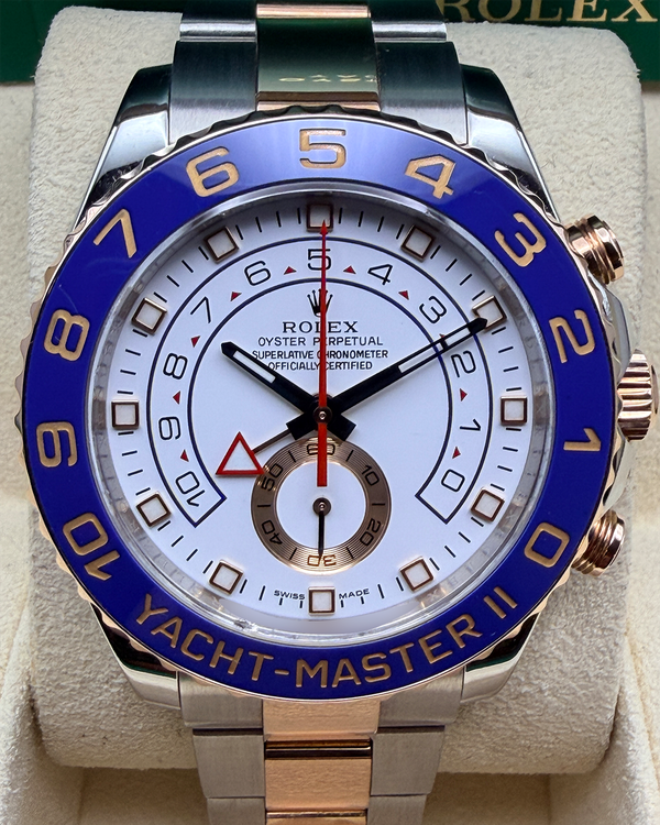 2017 Rolex Yacht-Master 44MM White Dial Two-Tone Oyster Bracelet (116681)