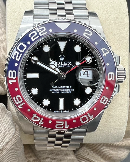 2025 Rolex GMT-Master II "Pepsi" 40MM Black Dial Jubilee Bracelet (126710BLRO)