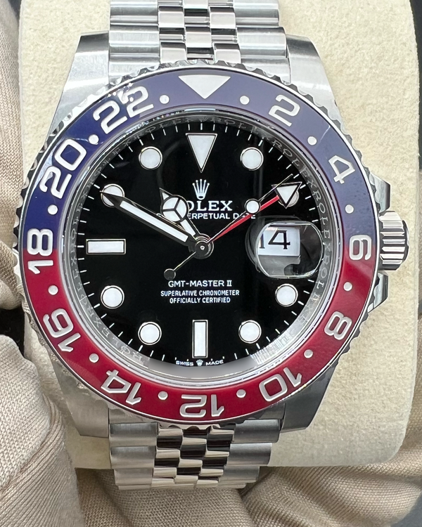 2025 Rolex GMT-Master II "Pepsi" 40MM Black Dial Jubilee Bracelet (126710BLRO)