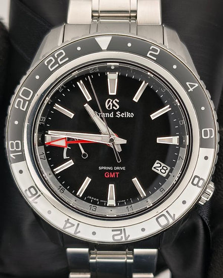 2022 Grand Seiko Sport GMT 44MM Black Dial Steel Bracelet (SBGE277G)