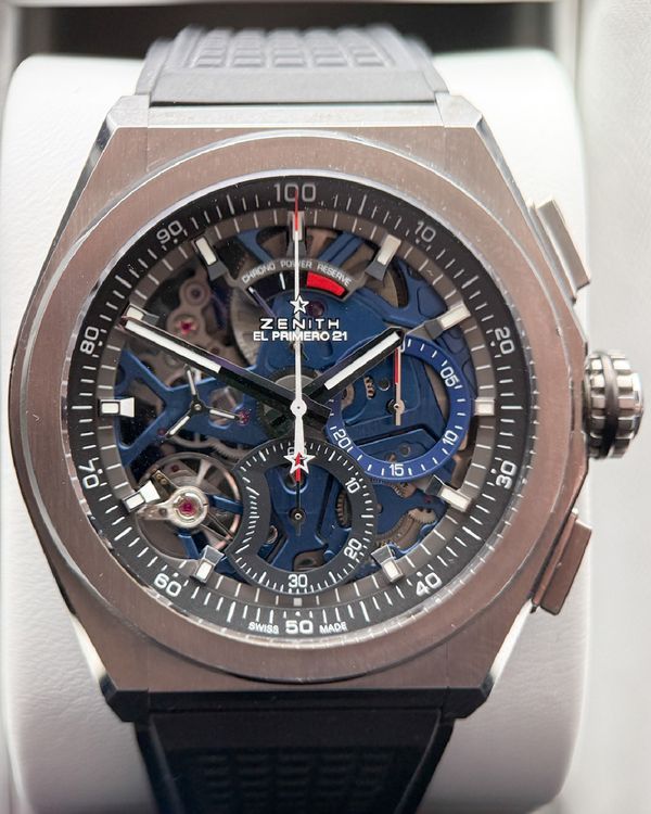 Zenith Defy El Primero 44MM Skeleton Dial Leather Strap (95.9002.9004/78.R590)