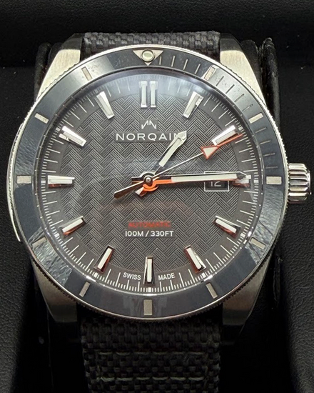 No Reserve - Norqain Adventure Sport 42MM Grey Dial Textile Strap (N1000.08S04.G01.F02)