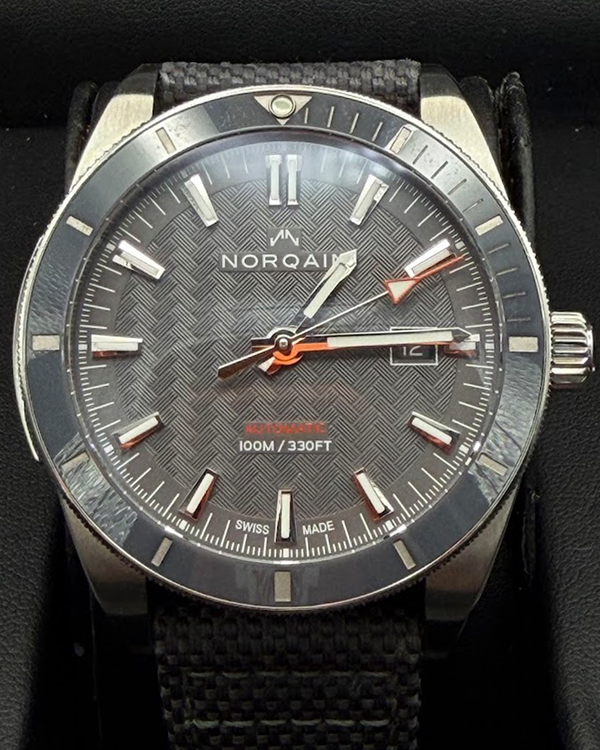 Norqain Adventure Sport 42MM Grey Dial Textile Strap (N1000.08S04.G01.F02)