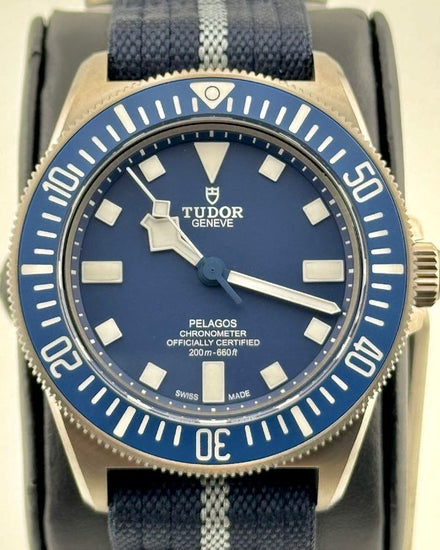 No Reserve - 2026 Tudor Pelagos FXD 42MM Blue Dial Textile Strap (25707B/25)