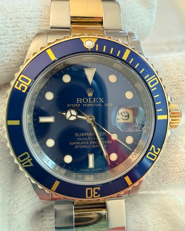 Rolex Submariner "Bluesy" 40MM Blue Dial Two-Tone Oyster Bracelet (16613)