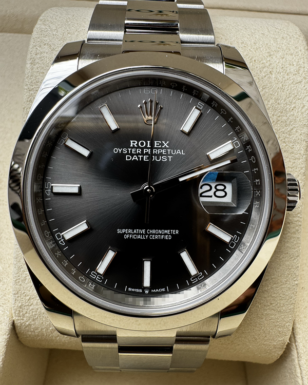 2026 Rolex Datejust 41MM Rhodium Dial Oyster Bracelet (126300)