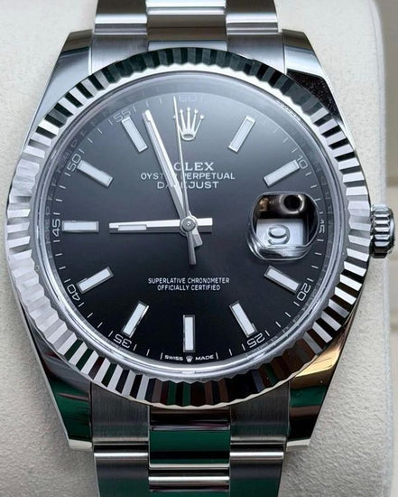 2025 Rolex Datejust 41MM Black Dial Oyster Bracelet (126334)