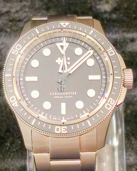 2026 Christopher Ward C60 Trident Lumière 41MM Grey Dial Titanium Bracelet (C60-41C3H31T0KK1-BOW)