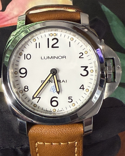 2019 Panerai Luminor Base Logo 44MM White Dial Leather Strap (PAM00775)