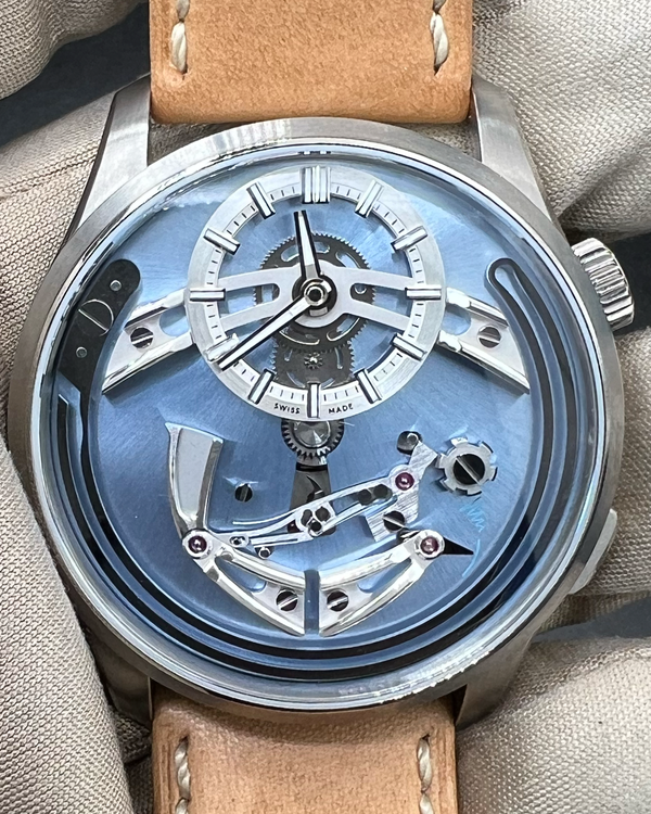 2025 Christopher Ward Bel Canto C1 "Cielo" 41MM Blue Dial Leather Strap (C01-41APT0-T00B1)