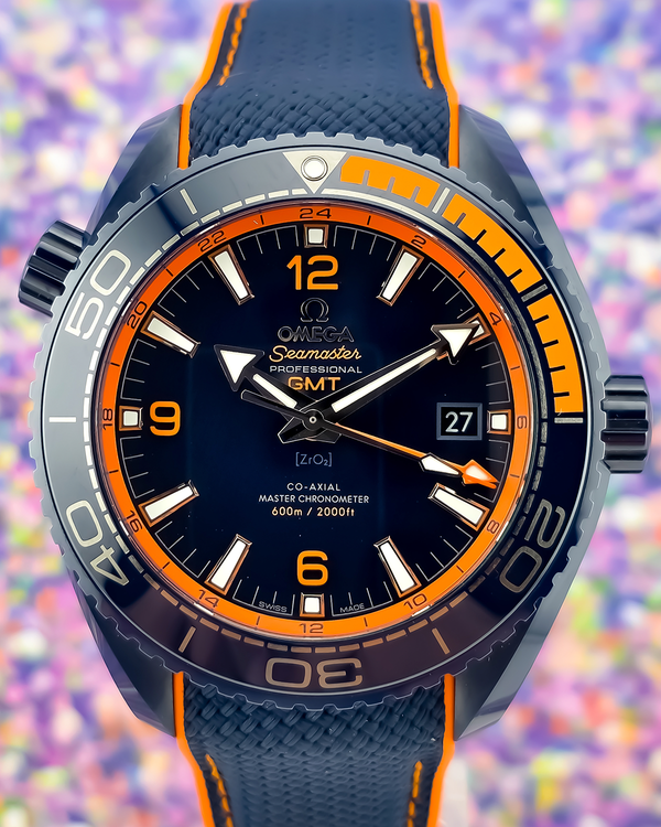 2026 Omega Seamaster Planet Ocean 600M GMT "Big Blue" 45.5MM Blue Dial Rubber Strap (215.92.46.22.03.001)