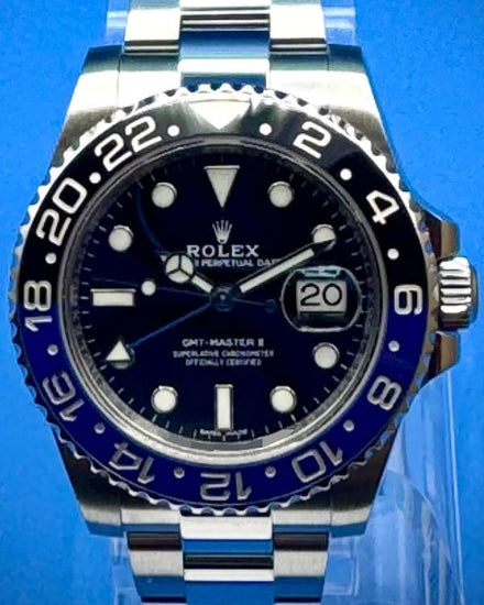 2018 Rolex GMT-Master II "Batman" 40MM Black Dial Oyster Bracelet (116710BLNR)