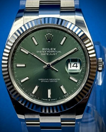 2025 Rolex Datejust 41MM Green Dial Oyster Bracelet (126334)