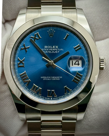 2024 Rolex Datejust 41MM Blue Dial Oyster Bracelet (126300)