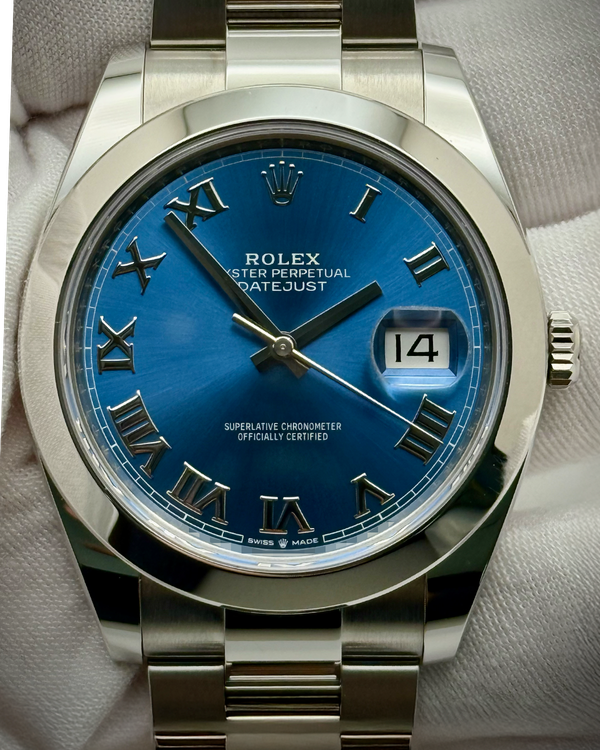 2024 Rolex Datejust 41MM Blue Dial Oyster Bracelet (126300)