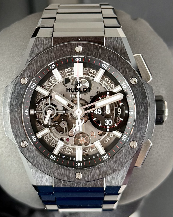 2022 Hublot Big Bang Integrated Black Magic 42MM Skeleton Dial Ceramic Bracelet (451.CX.1170.CX)