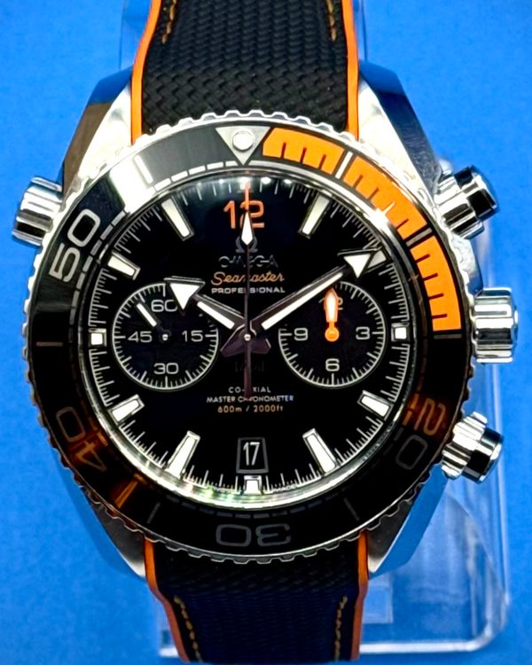 2025 Omega Seamaster Planet Ocean 600M 45.5MM Black Dial Rubber Strap (215.32.46.51.01.001)