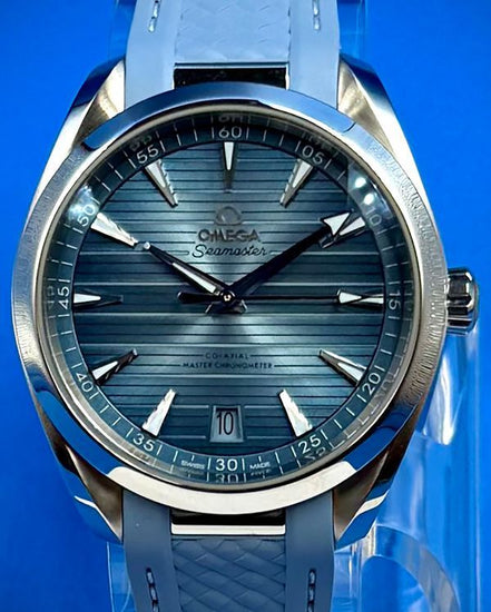 2026 Omega Seamaster Aqua Terra 150M "Summer Blue" 41MM Blue Dial Rubber Strap (220.12.41.21.03.008)