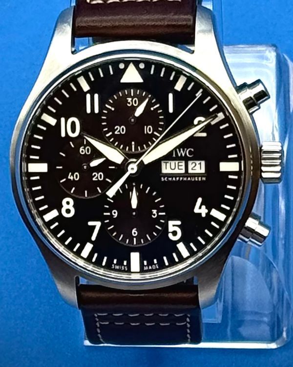 2020 IWC Schaffhausen Pilot "Antoine de Saint-Exupéry" 43MM Brown Dial Leather Strap (IW377713)
