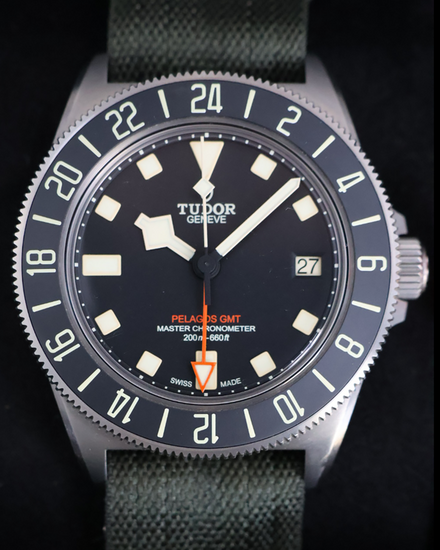 No Reserve - 2025 Tudor Pelagos FXD GMT 42MM Black Dial Textile Strap (2542G257NU)