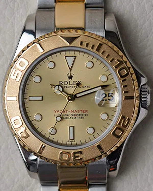 2000 Rolex Yacht-Master 35MM Champagne Dial Two-Tone Oyster Bracelet (168623)
